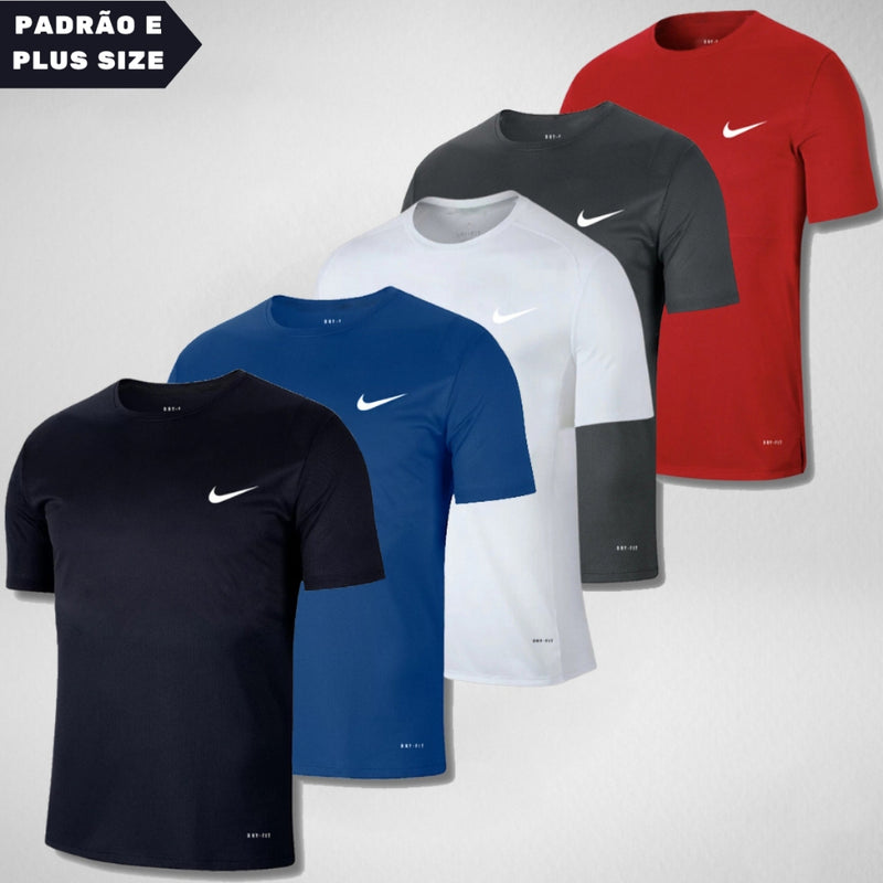 KIT 5 Camisetas Nike Dry fit Academia Casual Unissex