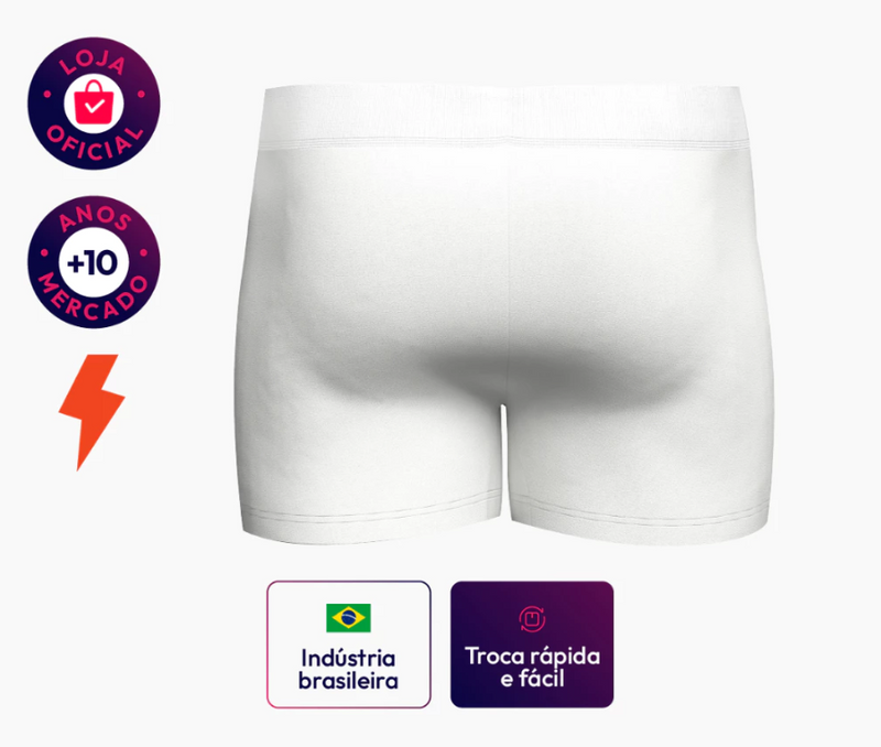 Kit 10 Cuecas Polo Boxer Sem Costura Original